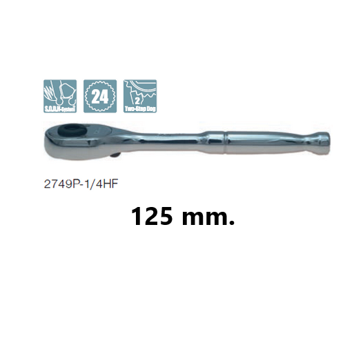 SKI - สกี จำหน่ายสินค้าหลากหลาย และคุณภาพดี | KOKEN 2749P-1/4HF-5 ด้ามฟรี 1/4นิ้ว-5นิ้ว สำหรับดอกไขควงแกน 1/4นิ้ว (125mm)